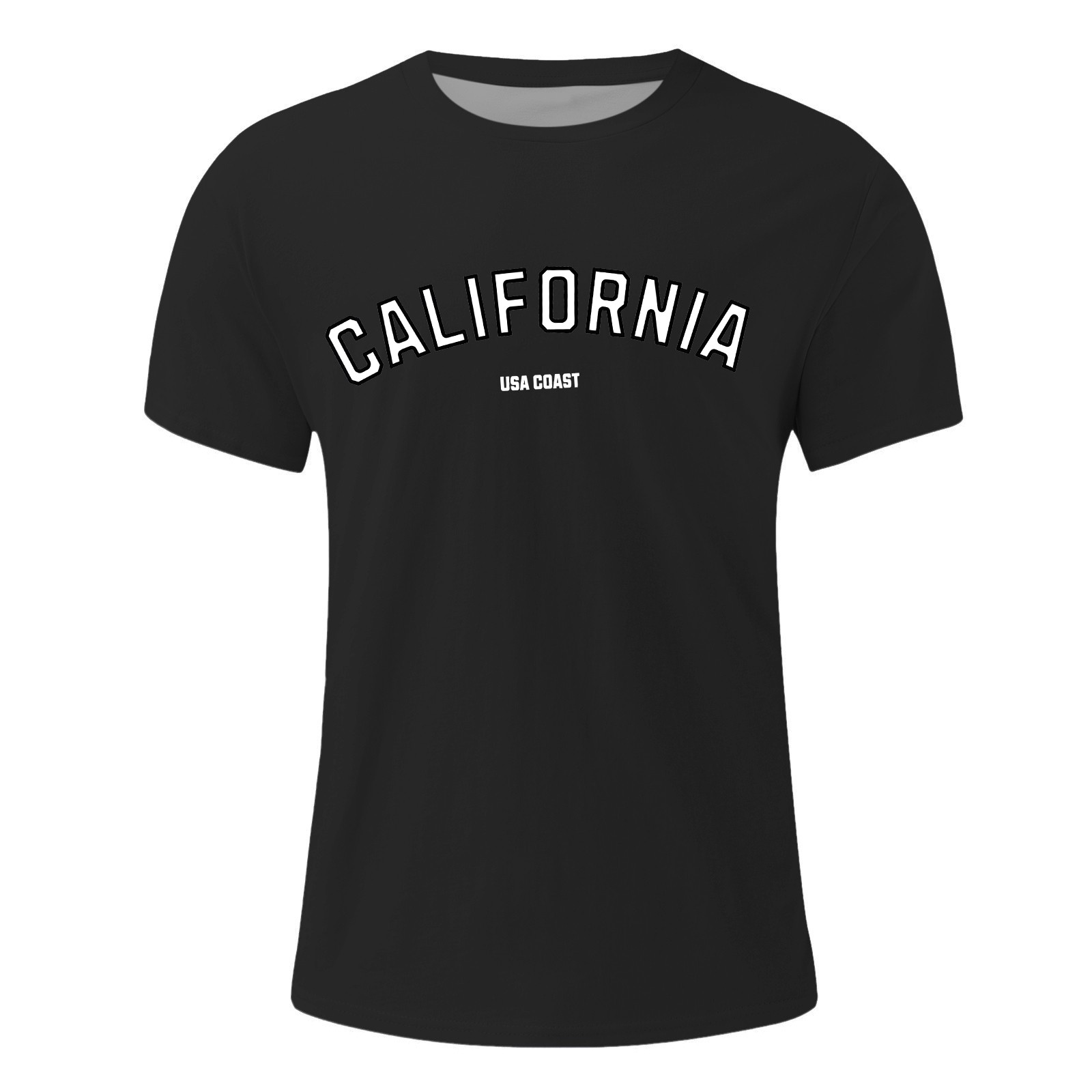 thumbnail image 2 of Camiseta oversize de verano para hombre - Cuello redondo y manga corta con estampado urbano - Camiseta deportiva holgada e informal, 2 of 5